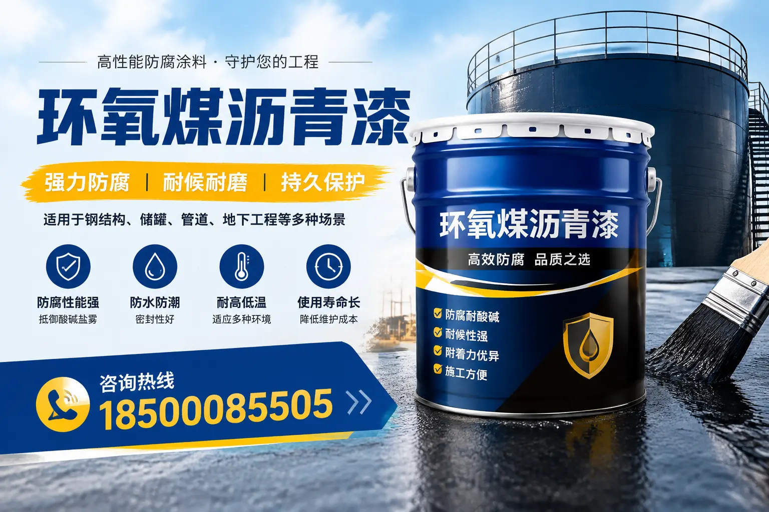 环氧煤沥青漆在工业中的应用,大庆企业的选择