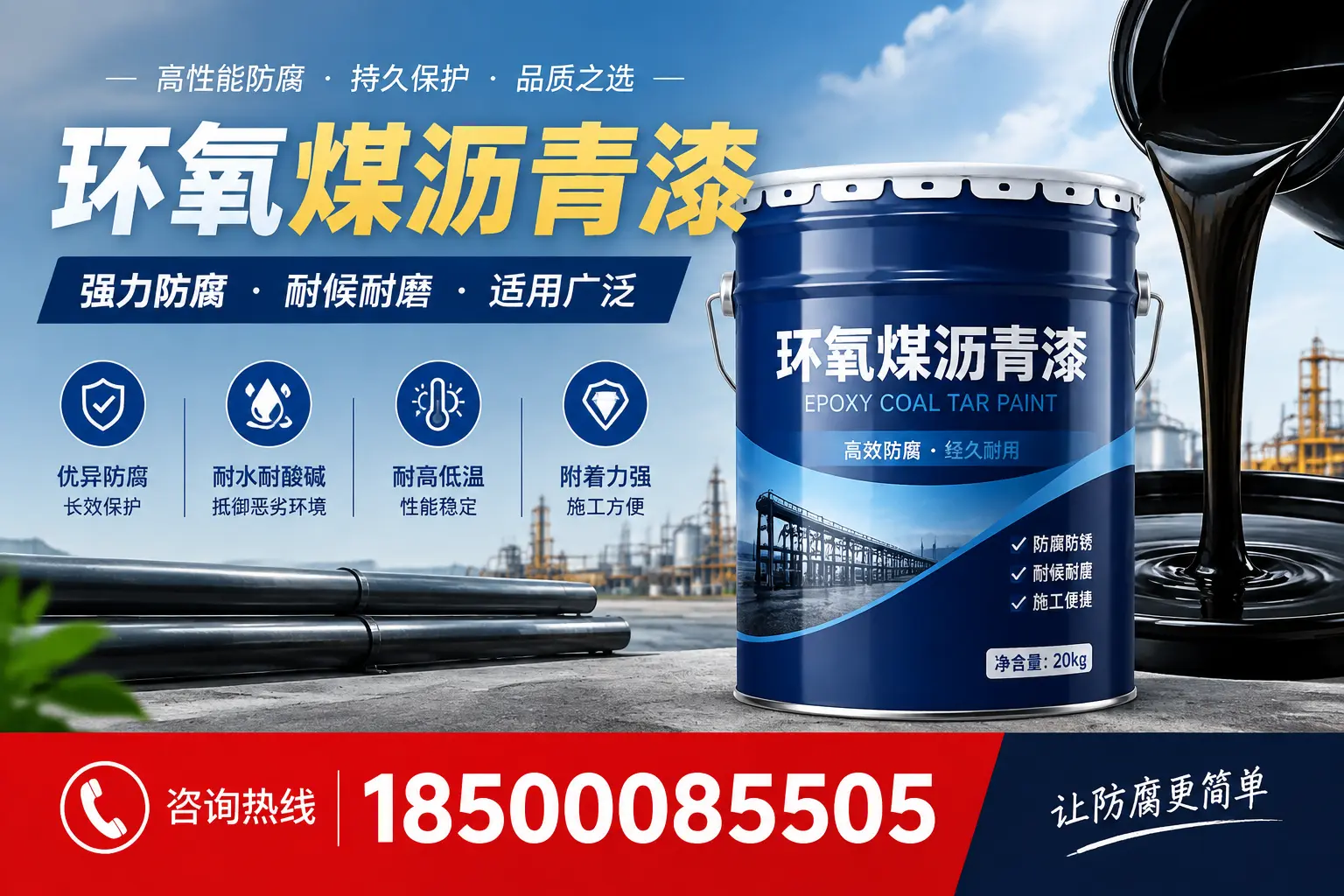 环氧煤沥青漆在不同气候条件下的表现分析,大庆适用性