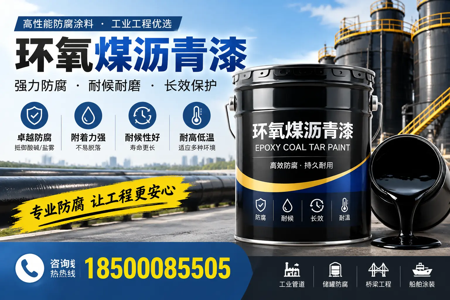 环氧煤沥青漆的施工方法与注意事项，确保在大庆顺利完成